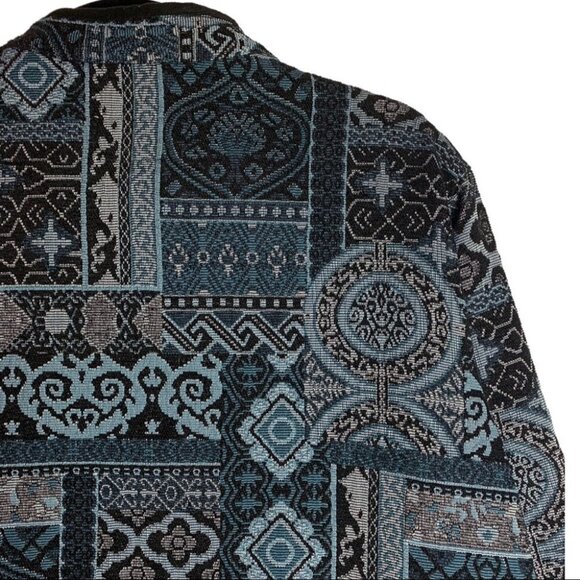 32. Vintage Tapestry Jacket Size XL/18 Tradition Country  Collection Blue - Picture 10 of 10